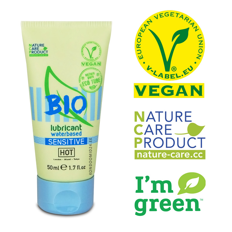 BIO Sensitive organic plant-based lubricant with aloe vera and carrageenan 50&nbsp;ml