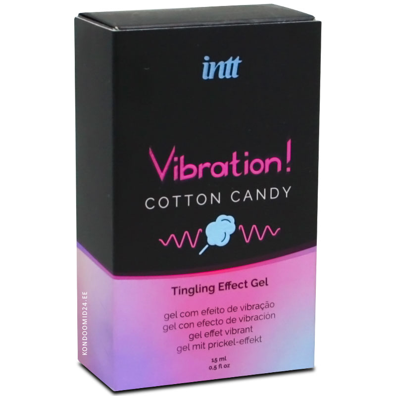INTT Vibration Cotton Candy flavoured liquid vibrator 15&nbsp;ml
