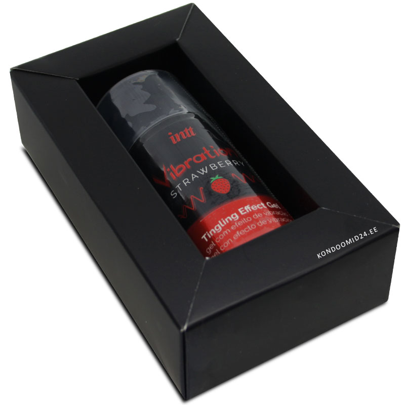 INTT Vibration Strawberry - liquid vibrator with strawberry flavor