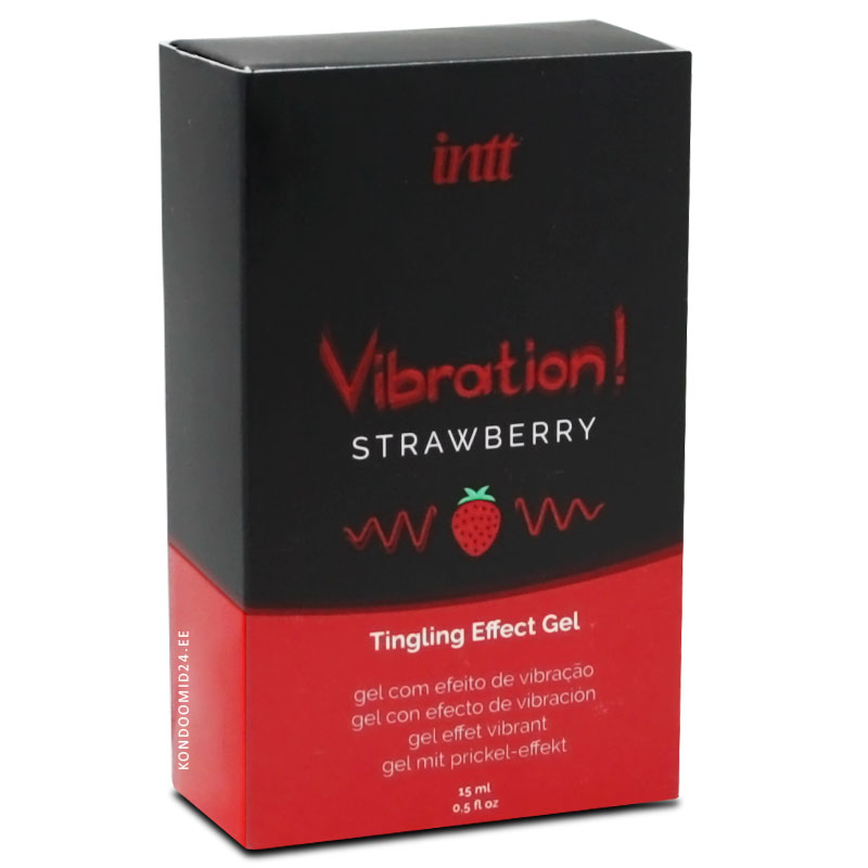 INTT Vibration Strawberry strawberry flavoured liquid vibrator 15&nbsp;ml