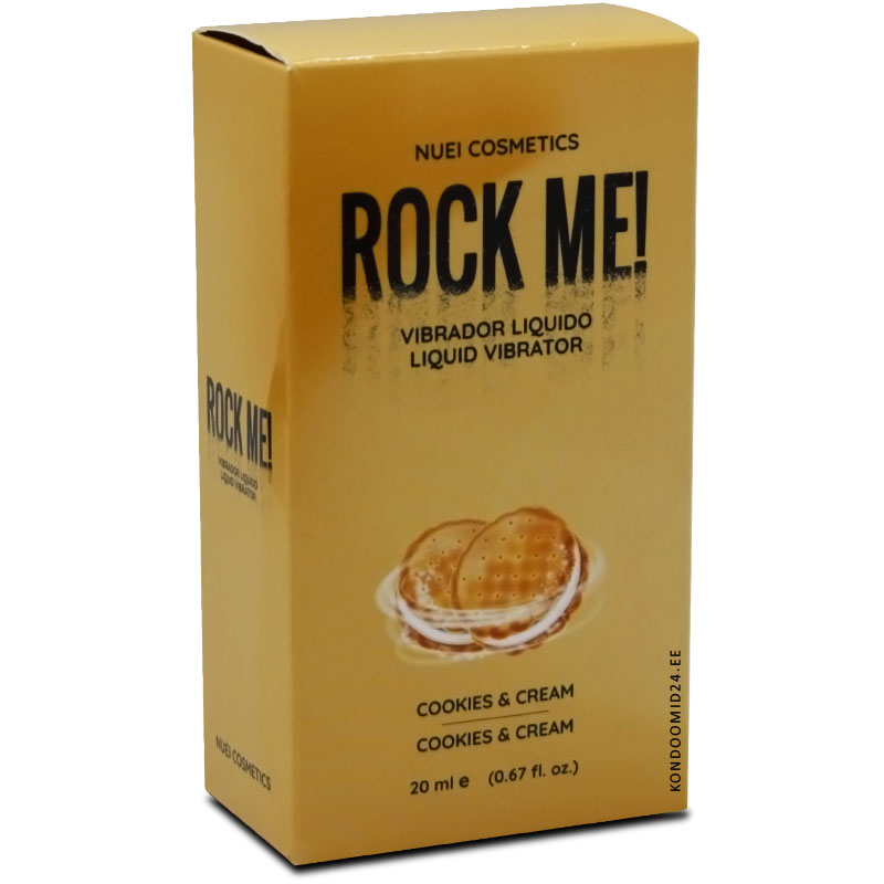 NUEI Rock Me! Cookies and Cream flavoured liquid vibrator 20&nbsp;ml