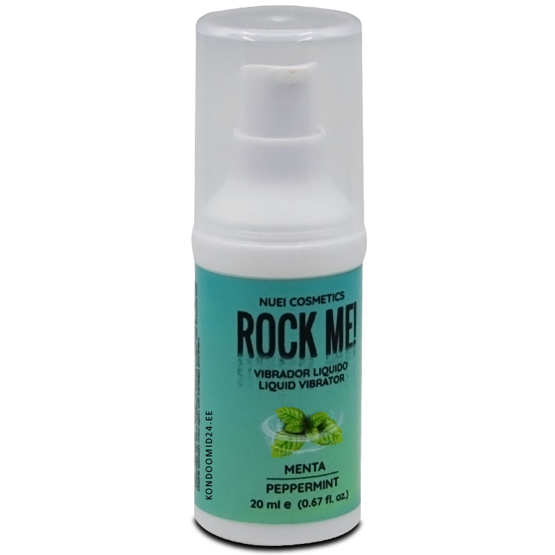 NUEI Rock Me! Peppermint liquid vibrator (piparmünt), 20 ml.