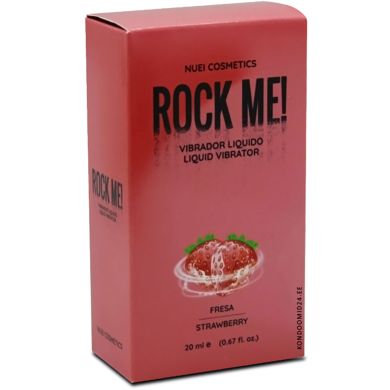 NUEI Rock Me! Strawberry flavoured liquid vibrator 20&nbsp;ml