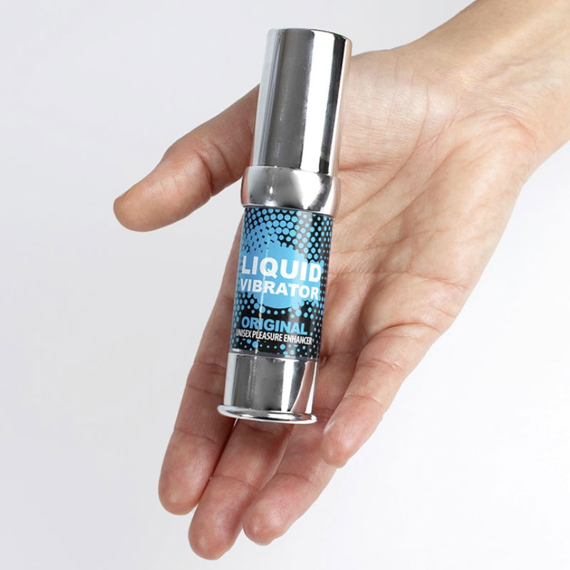 Secret Play Original Gentle Liquid Vibrator 15 ml in hand