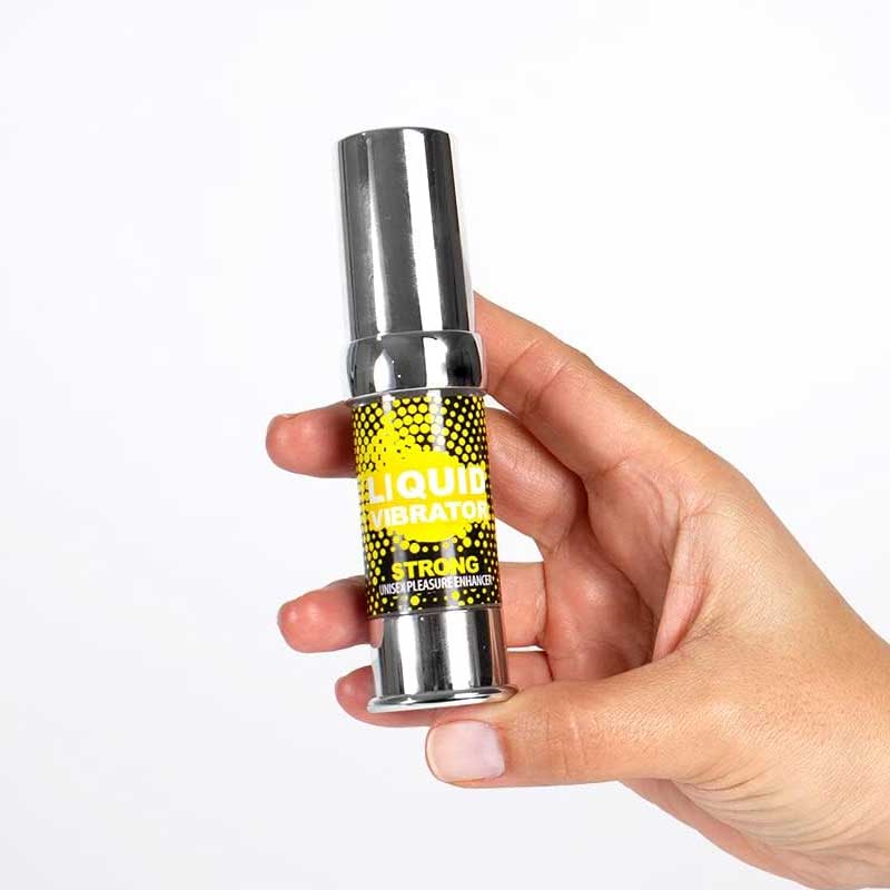 Secret Play Strong Liquid Vibrator 15 ml bottle and packaging
