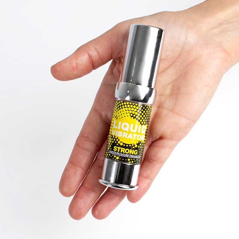 Secret Play Strong Liquid Vibrator 15 ml bottle and packaging