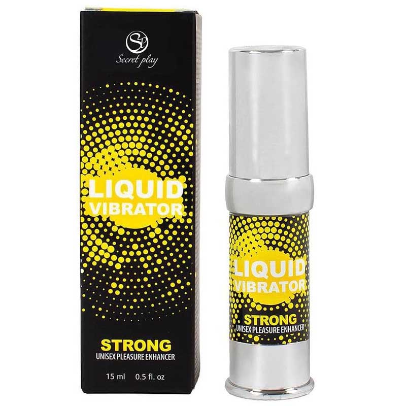 Secret Play Strong Liquid Vibrator 15 ml bottle and packaging