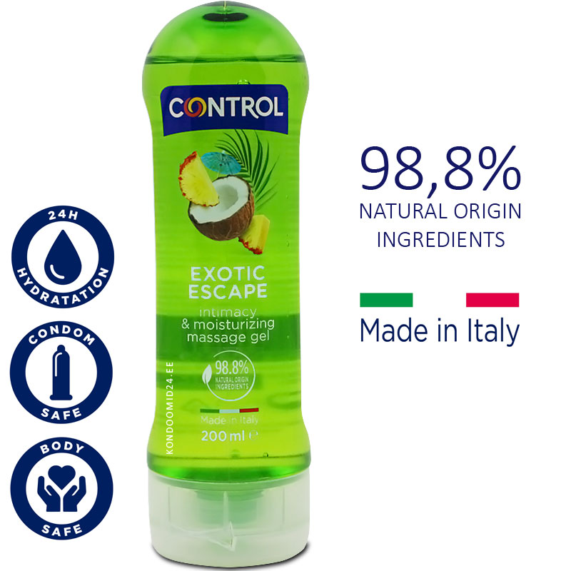 CONTROL Exotic Escape massage gel with exotic South American fruit aroma 200&nbsp;ml