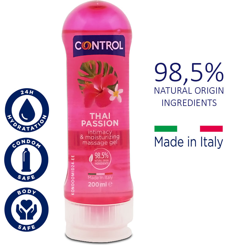 CONTROL Thai Passion massage gel with rich oriental flower aroma 200&nbsp;ml