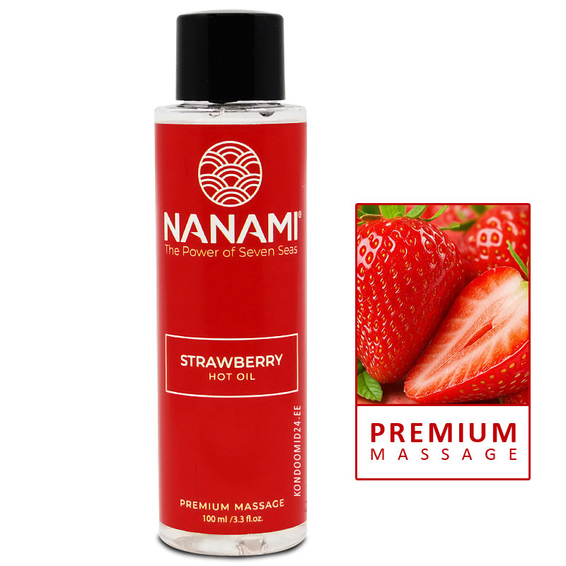 NANAMI Hot Oil Strawberry warming massage oil with sweet strawberry aroma 100&nbsp;ml