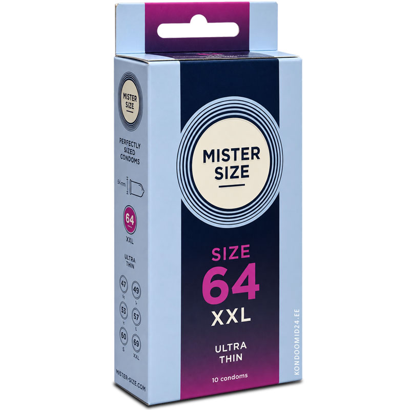MISTER SIZE 64 (XXL) Extra Large Ultra-Thin Condoms 10&nbsp;pcs