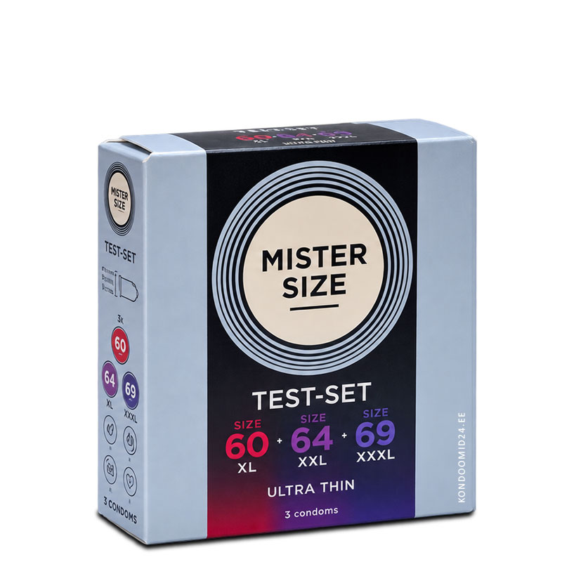 MISTER SIZE 60-64-69 Large Condoms Test Set 3&nbsp;pcs